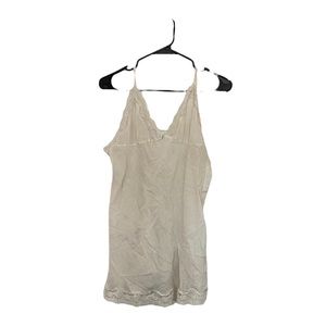 1990s vintage Salua white silk slip